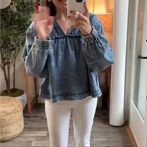Blue Denim Blouse